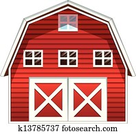 A red barn house A red barn house
