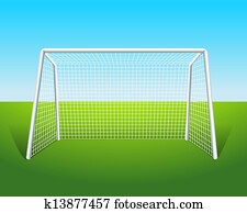 Clipart of Soccer Net k14325101 - Search Clip Art, Illustration Murals ...