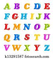 ABC collection. Alphabet 3D Font creative. Isolated Letters. ABC collection. Alphabet 3D Font creative. Isolated Letters.