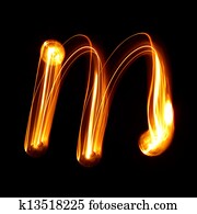 ABC created by light ABC created by light