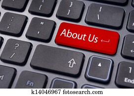 about us concept, message on keyboard about us concept, message on keyboard
