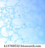 abstract, molecules, lekársky, background