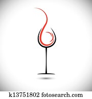 Abstract vector illustration of wine pouring(splash) into glass Abstract vector illustration of wine pouring(splash) into glass