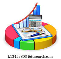 Accounting and statistics concept