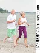 Active senior couple