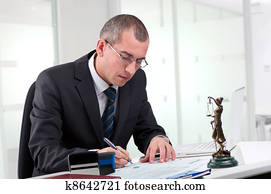 advogado, ligado, seu, local trabalho