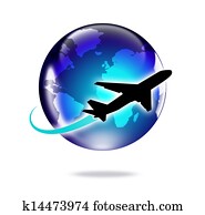 Airplane travel around the world Airplane travel around the world