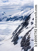 Alaska, aerial view of mountain