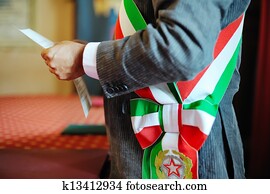 alcalde, celebrar, ceremonia boda