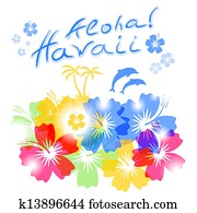 aloha, havaí, fundo