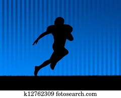 American football background blue American football background blue
