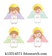 Angel Clip Art and Illustration. 26,618 angel clipart vector EPS images ...