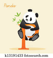 Animal alphabet with panda Animal alphabet with panda