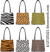 Handbag Illustrations And Clip Art 4 924 Royalty Free Animal Skin Handbags