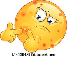 apretar, grano, emoticon