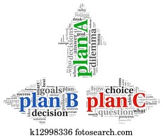 Arrows with plan A plan B and plan C Arrows with plan A plan B and plan C