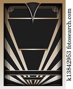 Art Deco Background and Frame Art Deco Background and Frame