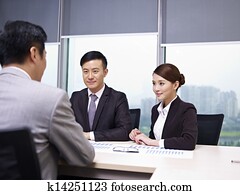 asian business people