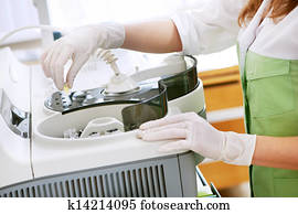 At medical laboratory. DNA test