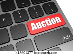 Auction with black keyboard Auction with black keyboard