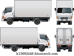 auslieferung, /, fracht lastwagen auslieferung, /, fracht lastwagen