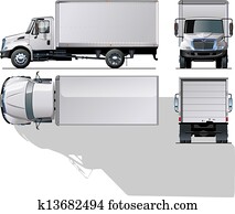 auslieferung, /, fracht lastwagen auslieferung, /, fracht lastwagen