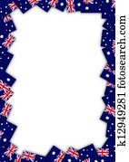 Australia flag border Australia flag border