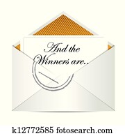 Award winners envelope concept Award winners envelope concept