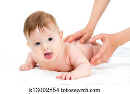 baby getting massage baby getting massage