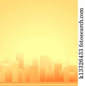 background with city and sunrise  