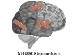 Bandages On Damaged Brain Bandages On Damaged Brain