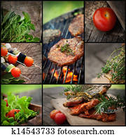 Barbecue  BBQ collage