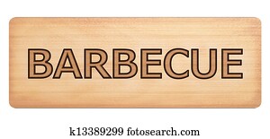 Barbecue wooden banner Barbecue wooden banner