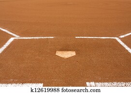 Baseball Field at Home Plate Baseball Field at Home Plate