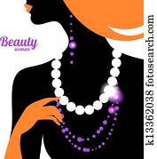 Beautiful woman silhouette Beautiful woman silhouette