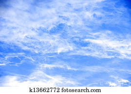 beauty peaceful sky with white clouds