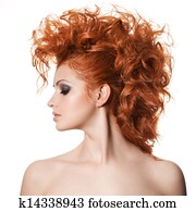 Beauty Portrait. Hairstyle