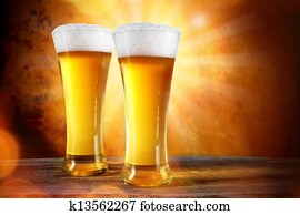 Beer in a glasses Beer in a glasses