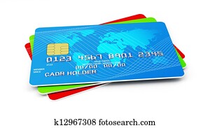 betaalkaarten, stapel