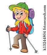bild, mit, wandern, thema, 3 bild, mit, wandern, thema, 3