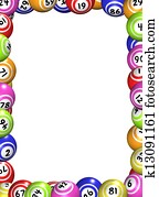 Bingo Balls Frame Bingo Balls Frame