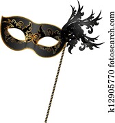 black and gold mask black and gold mask
