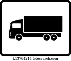 black shipping truck black shipping truck