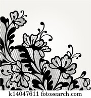 Black vector lace Black vector lace