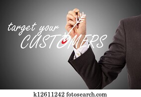 blanco, su, clientes