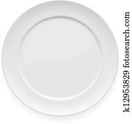 Blank white dinner plate Blank white dinner plate