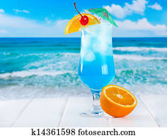 Blue Curacao cocktail Blue Curacao cocktail
