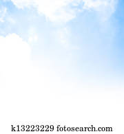 Blue sky background border