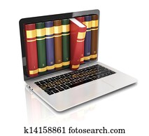 book 3d concept - book instead of d book 3d concept - book instead of d