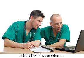 Bored and tired doctors